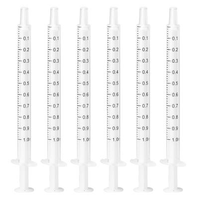 China Best Selling 2pcs Disposable Plastic PP Lure Lock Syringes 1ml Luer Lock Syringes for sale