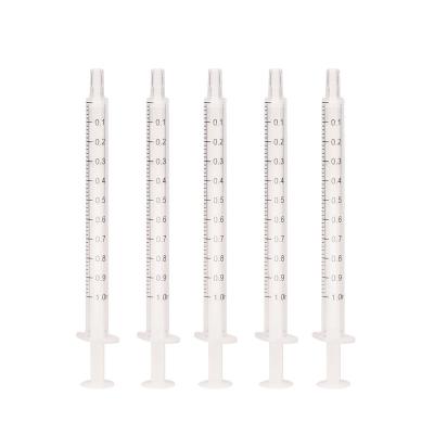 China Lab or Science or Home Use Industrial Supply (2-parts) Disposable Syringes Without Rubber for Young Man and Science 1ml 2-part Syringe for sale