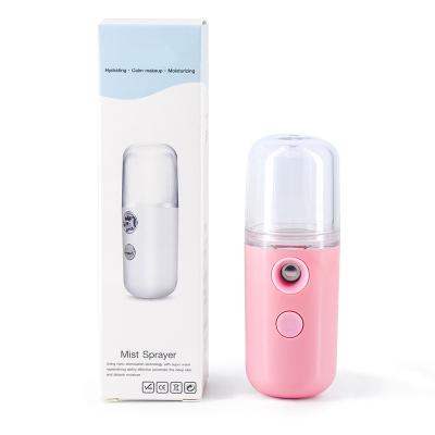 China 2022 Wholesale Portable Mini Facial Steamer Nano Mist Sprayer Spa Mister Handy Mist Sprayer Nano Moisturizer Amazon for sale