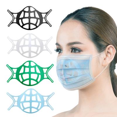 China Comfortable Breathing Under 3D Mask Silicone Mask Bracket Support Inner Frame More Space For Comfortable Breathing Protect Lipstick Washable Reusable for sale