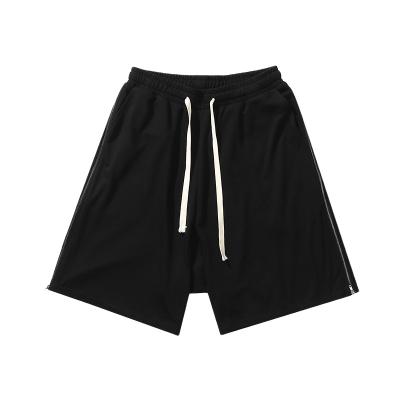 China Fashion QUICK DRY Brand High Street Independent Cut Pocket Shorts Drawstring Lazy Loose Edge High Street Capris for sale