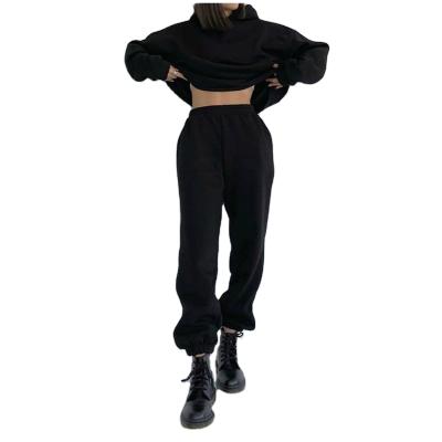 China European and American women's fashion new breathable sports and leisure sweater suit two-piece suit for sale