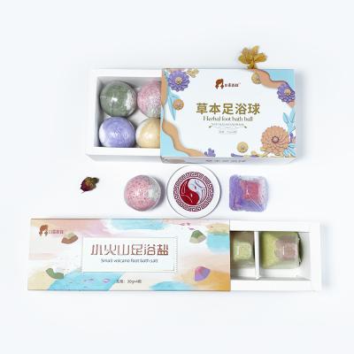 China Moisturize Cute HODAF Mini Bath Bomb OEM Foot Bulk Ball Moisturize Bath Bomb Made in China for sale