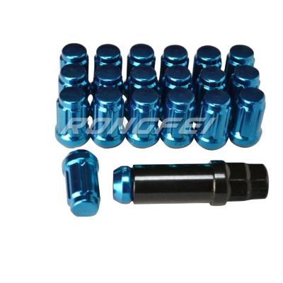 China Wheel lock 20+1 blue wheel lock with 6 splines for sale