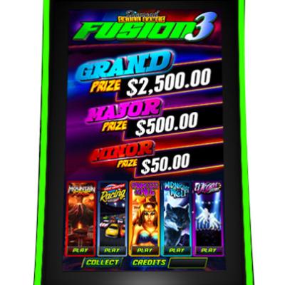 China 2021 High Returns Win Casino Slot Game Panel Fusion 3 Screen Slot Machine Casino Slot Machine for sale