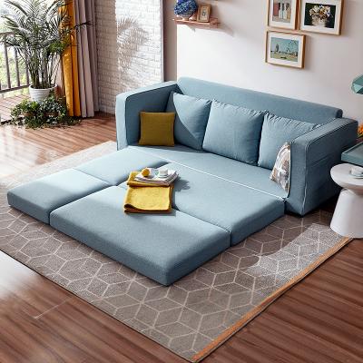 China (Others) 102556 Adjustable 3 Seater Modern Foldable Multifunctional Sofa Bed Furniture Living Room for sale