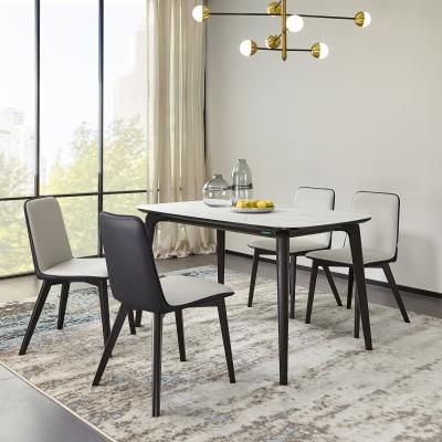 China Simple and easy to clean 50533S Deluxe Italian Dining Room Furniture Dining Table and Chairs Set for sale