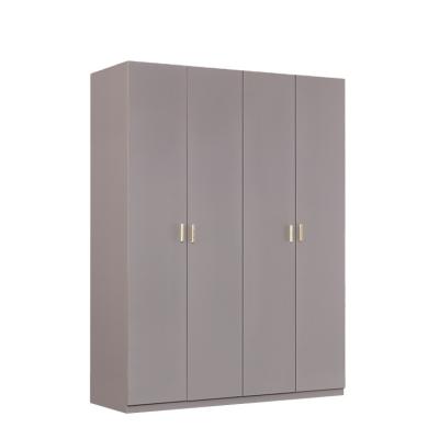 China Large Capacity MDF Wooden Mirror Bedroom Modern Clothes Wardrobe for sale