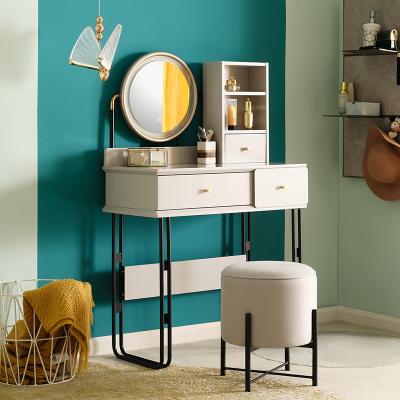 China Wholesale Makeup Beautiful 126329 Modern Light Dressing Table With Lights And Mirror for sale