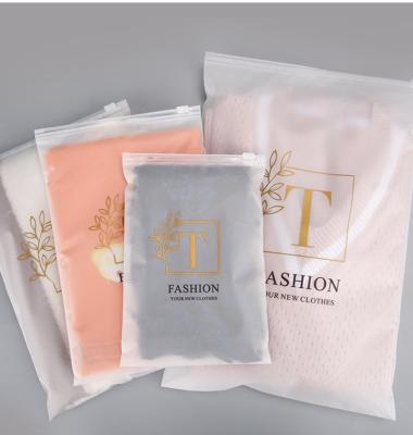 China Bodycon Custom Logo Frosted Transparent Clear Eco Barrier Custom Friendly Apparel Packaging Customizable Apparel Packaging for sale