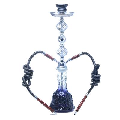 China 2020 Anniversary Big Smoke Alpha Double Hoses Sheesha Hookah Glass Huanya for sale