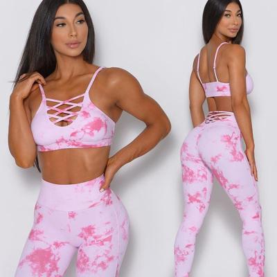 China Good Quality Women Fitness Yoga Breathable Custom Sports Sets Hot Sales Ladies Fashion Yoga Wear Set for sale