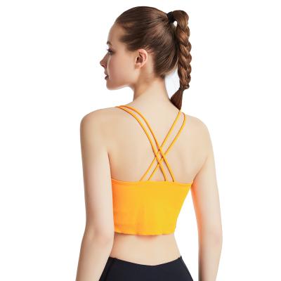 China Breathable Fitness Sports Bra Gym Wear Woman Sport Hollow Yoga Bra for sale