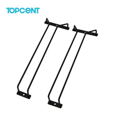 China TOPCENT Stored Under Cabinet Stemware Wine Glass Rack Shelf Storage Hanger Metal Rack for Bar Kitchen for sale