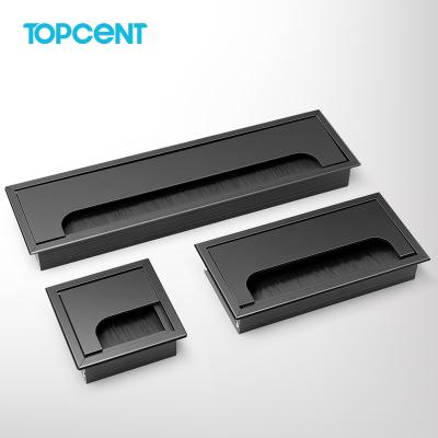 China TOPCENT Modern Table Socket Desk Brush Cable Grommets For Desks for sale