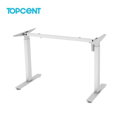 China TOPCENT Height Adjustable (Height) Adjustable Lift Sit Electric Standing Electric Desk Frame Base Desk for sale