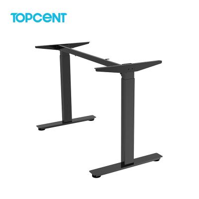 China TOPCENT Low Noise Adjustable Height Adjustable Laptop Sit To Stand Up Computer (Height) Electric Desk for sale