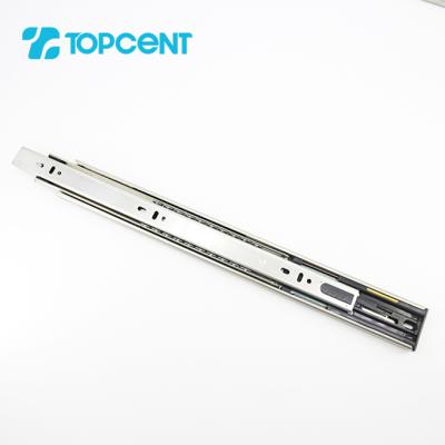 China Topcent Modern 45mm Full Extension Ball Bearing Channel Drawer Telescopic Slide for sale