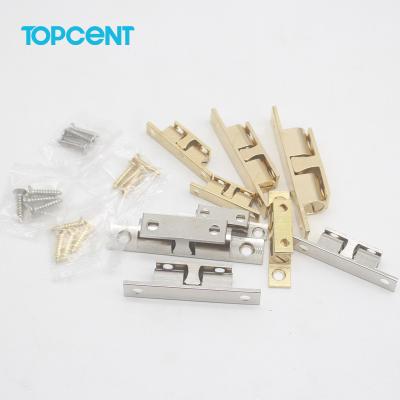 China TOPCENT Modern Double Roller Cabinet Brass Magnetic Ball Hook for sale