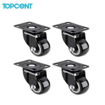 China Topcent modern factory direct sale 1.5/2/2.5/3 inch caster, furniture wheel caster, PVC/PU/TPR office directional/universal wheel for sale