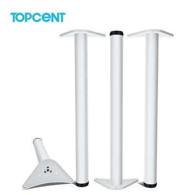 China TOPCENT Modern Round Height Adjustable Iron Metal Table Leg Long for sale