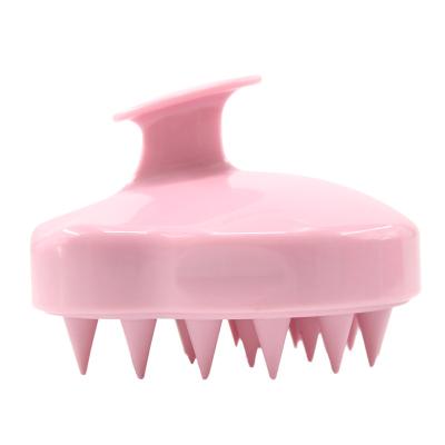 China Custom Logo Soft Silicone Scalp Head Massager Head Silecone Body Head Body Scalp Massage Wet and Dry Hair for sale