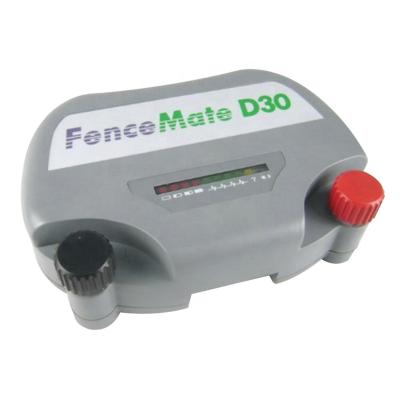 China ECO FRIENDLY D30 Electric Barrier Charger Security AC DC Fencing Energizer With Day Night Pattern for sale