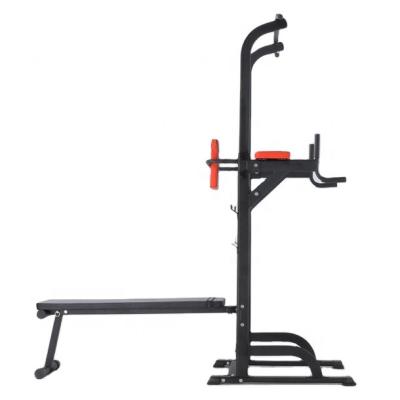 China Home Use ZYFIT Home Gym Power Tower Set With Multifunctional Bench Pull Up Pull Up Dip Station for sale