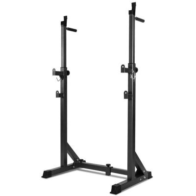 China ZYFIT Barbell Dip Rack Indoor Multi-Function Bar Rack Adjustable Squat Stand Dip Station for sale