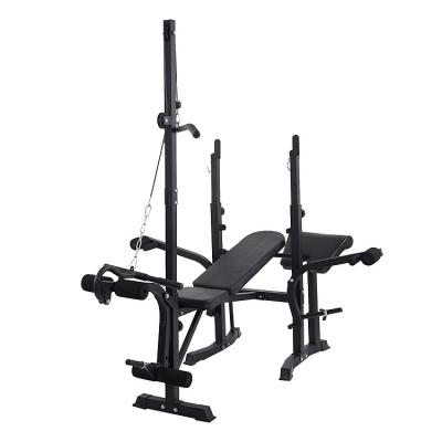 China ZYFIT 4in1 Indoor Multifunctional Adjustable Drop Press Bench Home Gym for sale