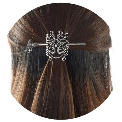 China Antique Celtice Hair Barrette Viking Irish Celtics Knots Hair Clip Hair Grip Women Hair Jewelry Accessories for sale