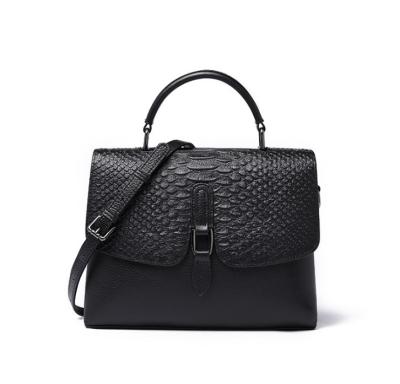 China Trendy And Stylish Fashion Genuine Leather Women Bags Crocodile Grain Cross Body Shoulder Bags for sale