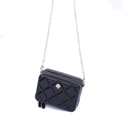 China Candy 2021 Summer Hot Selling Bag Jelly Women Handbags Square Camera Bag With Chain for sale