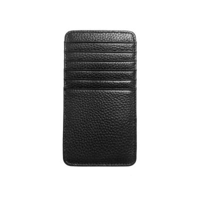 China New Arrivel ATM Vaccination Business 12 Card Holder Unisex Genuine Leather Wallet for sale