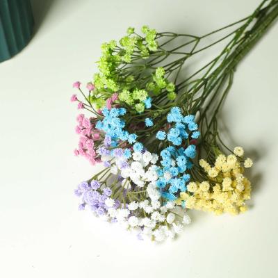 China Hotel .restaurant .banquet. Artificial Fake Baby's-breath Flower/Gypsophila Babies' Breath Home.Wedding Real Color Touch Flowers British White Artificial Baby-breath Flower for sale