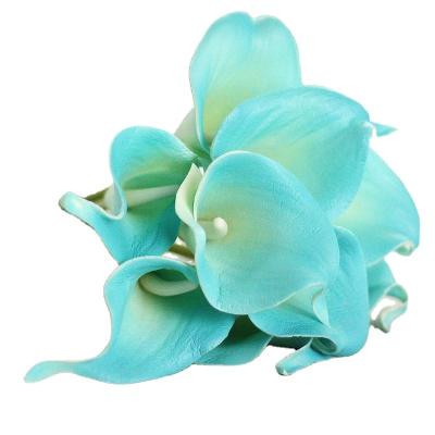 China Real Touch Calla Lily Flowers Common Callalily PU Artificial Arrangements Mini Artificial Calla Lily Flower for sale