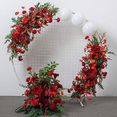 China Wedding Party Event Decoration Customized Wedding Artificial Flower Arch Rose Artificial Flowers Wedding For Event Decoration for sale