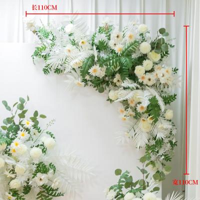 China Wedding Party Event Decoration Aisle Flower Stand Wedding Decoration Centerpieces Artificial Decorative Flower Runner for sale