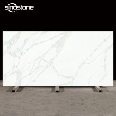 China Durable Home Decor and Quartz Artificial Marble Stone Color Quartz Slab Countertops White Raw Stone for sale