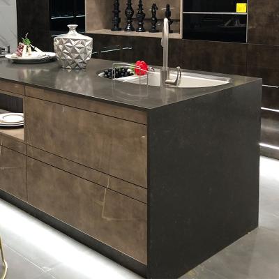 China Wholesale Durable Gray Quartz Stone Artificial Stone Narrow Vein Carrara Engineered Quartz Stone Slab For Kitchen Countertops for sale