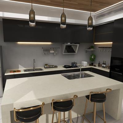 China Large Durable White Slab Kitchen Engineered Countertops Quartz Stone Modern Artificial Marble Sale White for sale