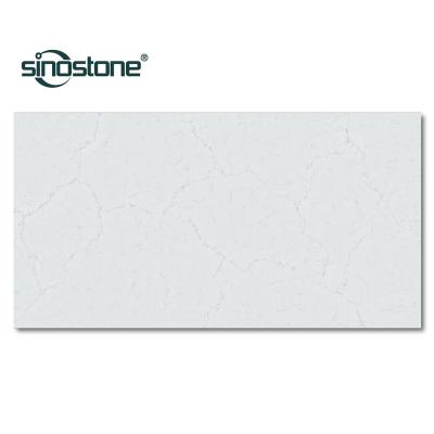 China Durable Marble Effect.white looking Quartz.quartz stone Calacatta looking engineered quartz stone. Customizable natural white goods for sale