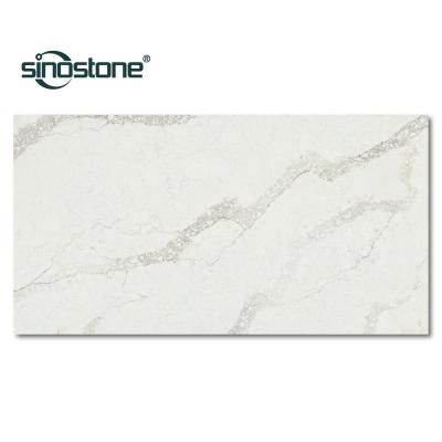 China Durable natural marble look quartz surface. for sale