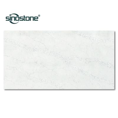 China Durable calacatta looking engineered quartz stone. Natural marble effect. for sale