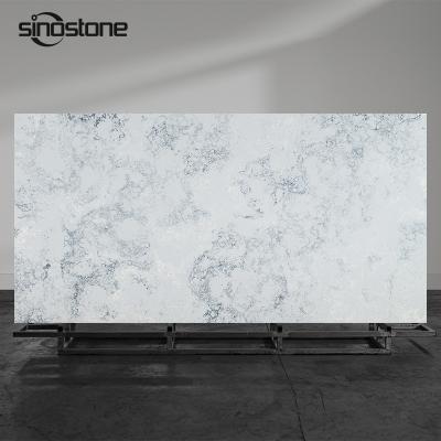 China Durable Concrete Gray Color Small Vein Natural Series Quartz Stone Slab 15-30mm Artificial Marble Quartz Slab For Kitchen Countertops for sale