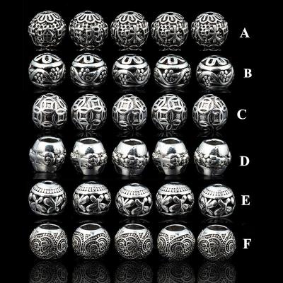 China Fashionable Tibetan Silver Round Metal Wedge Beads 10mm, Used For Bracelet Jewelry DIY Jewelry JA-0981 for sale