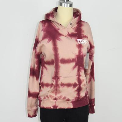 China Anti-wrinkle WOMEN COTTON POLYESTER CONTROL TIE DYEED HOODY for sale