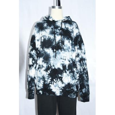 China Anti-pilling 100%COTTON SWEETENED TIE UNISEX DYED HOODY for sale