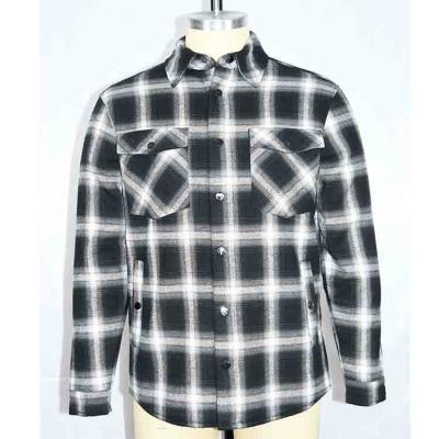 China Anti-pilling MEN'S COTTON FLANNEL SHIRT METALLIC WITH SOFT SHERPA, OUTWEAR SHIRT for sale