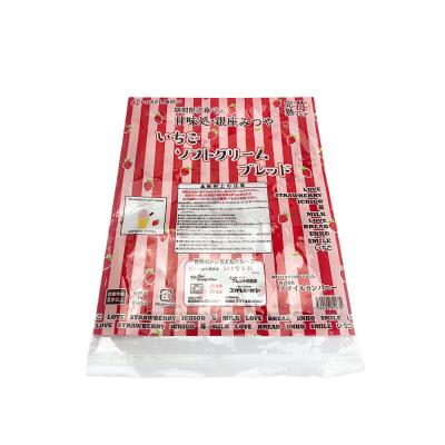 China Factory wholesale custom made moisture proof red stripe translucent self adhesive plastic bags for sale